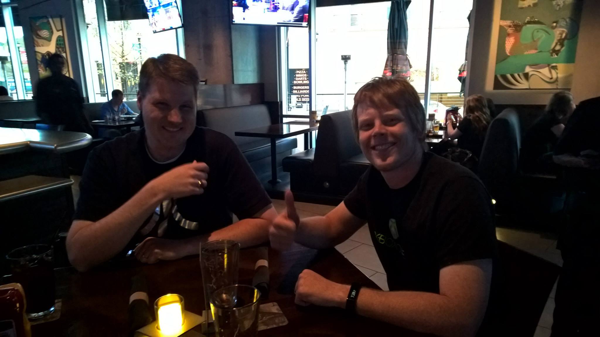 Dinner with Dave Voyles (photographer) and David Crook